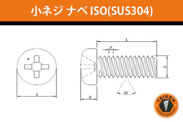 小ネジ ナベ ISO (ステンレスSUS304)
