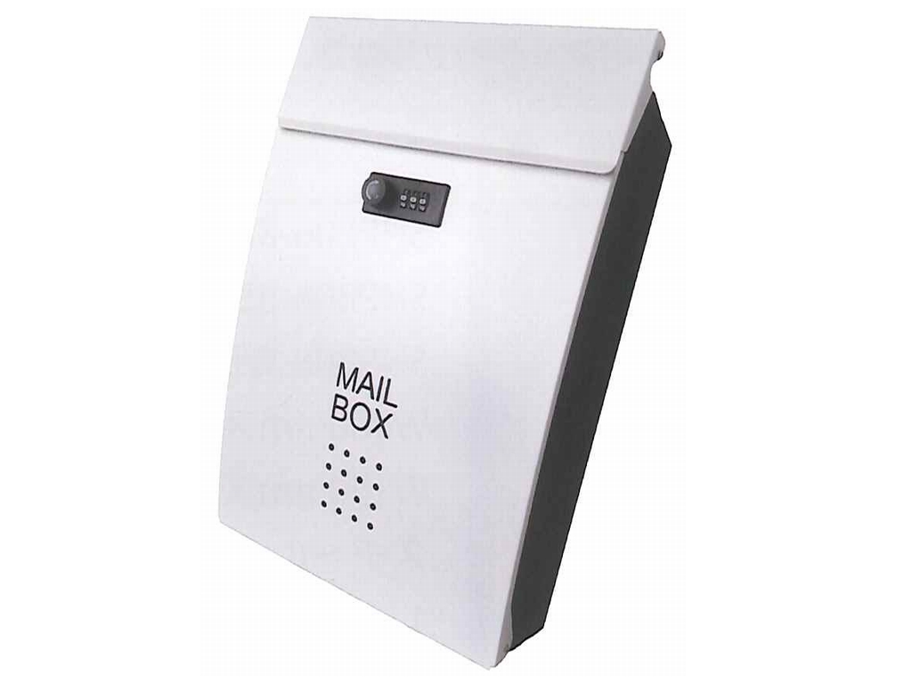 ダイヤル式メールボックス SHPB06-WB (ホワイト)