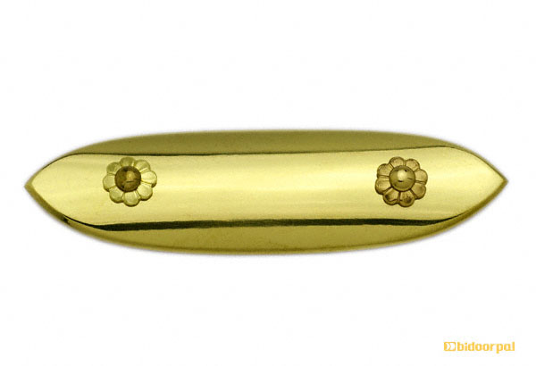 EB-22 笹金物 一文字形 真鍮磨上 15号 / 建築金物のビドーパル-総合通販