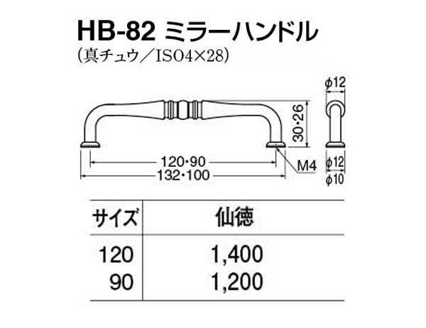 HB-82 ミラーハンドル 仙徳