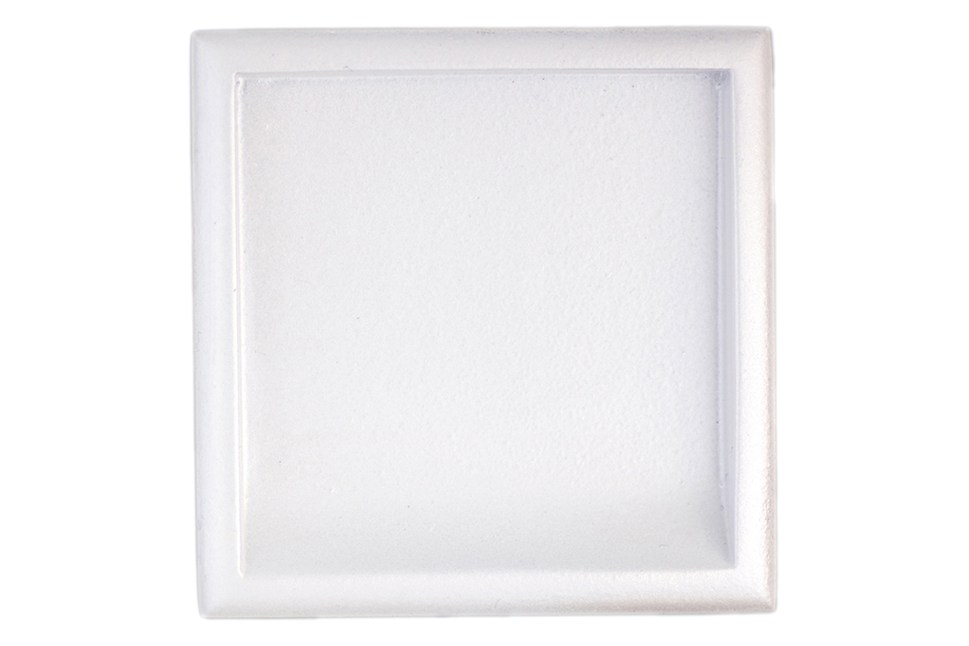 フレルテ 02-329 深口襖引手 木製 チリ角形 ホワイトパール